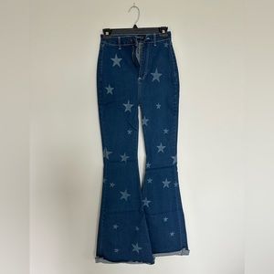Nasty Gal Bootcut Star Jeans